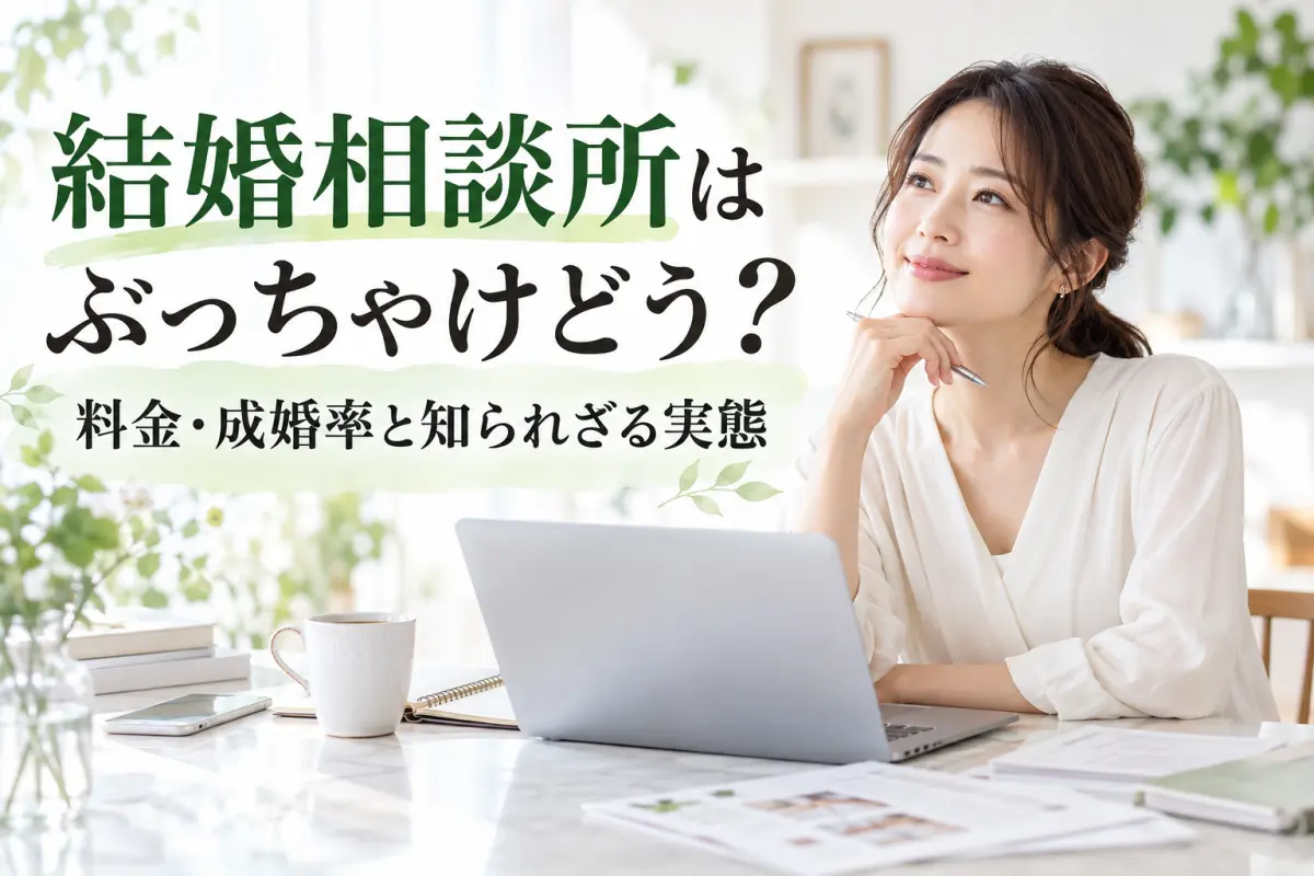 結婚相談所はぶっちゃけどう？料金・成婚率と知られざる実態